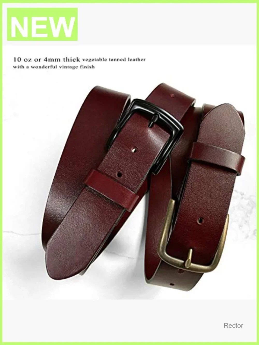 Men's Full Grain Leather Belt 1.5